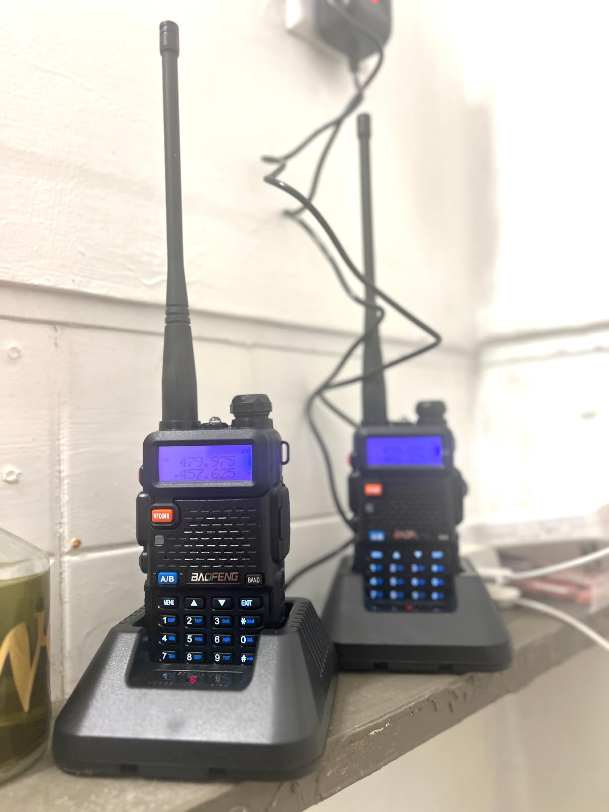 Baofeng UV-5R Radio Ham Radio Handheld UV5R Long Range Dual Band Rechargeable High Power Two Way Radio Walkie Talkies with 1800mAh Li-ion Battery and Earpiece for Hunting Camping Survival Gear,2 Pack customer photo 1