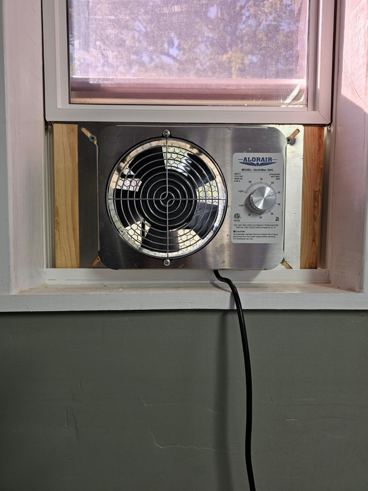 ALORAIR 300CFM Stainless Steel Crawl Space Fan with 10~80% Humidistat customer photo 2