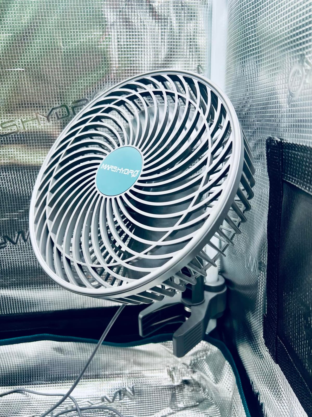 MARS HYDRO 6'' Oscillating Clip-On Grow Tent Fan, 10 Wind Speeds, EC Motor customer photo 2