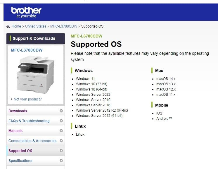Brother MFC-L3780CDW Wireless Digital Color All-in-One Printer customer photo 1