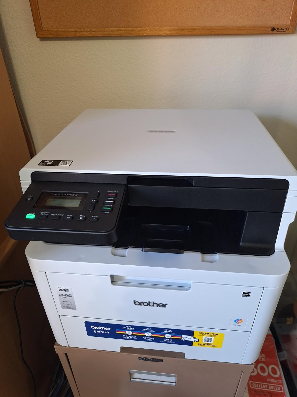 Brother HL-L3300CDW Wireless Digital Color Multi-Function Printer with Laser Quality Output, Copy & Scan, Duplex, Mobile | Includes 2 Month Refresh Subscription Trial ¹, Works with Alexa customer photo 1
