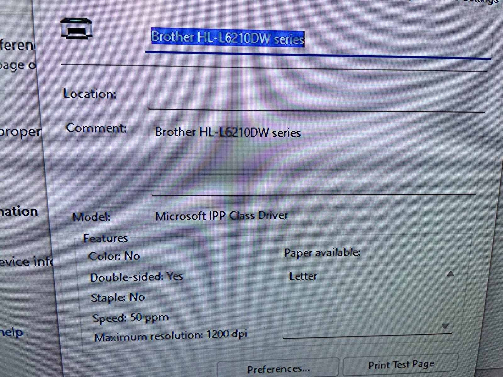 Brother Laser Printer, Monochrome Duplex Wireless Printer, HL-6210DW | 520-sheet tray, 100-sheet multipurpose feed, Gigabit Ethernet, and dual-band wireless for a black and white printer customer photo 2
