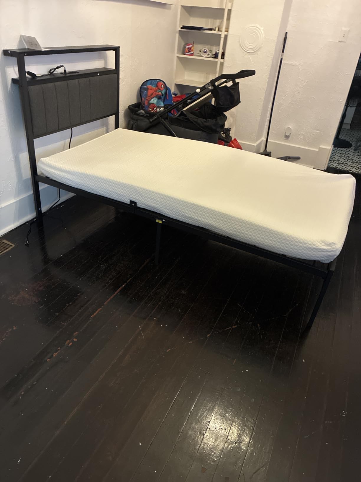 PayLessHere | 8 Inch Twin Mattress | Medium Firm Base Foam Mattress | Removable Washable Zipper Cover | Breathable & Comfortable | White | Bed in a Box | CertiPUR-US Certified customer photo 1