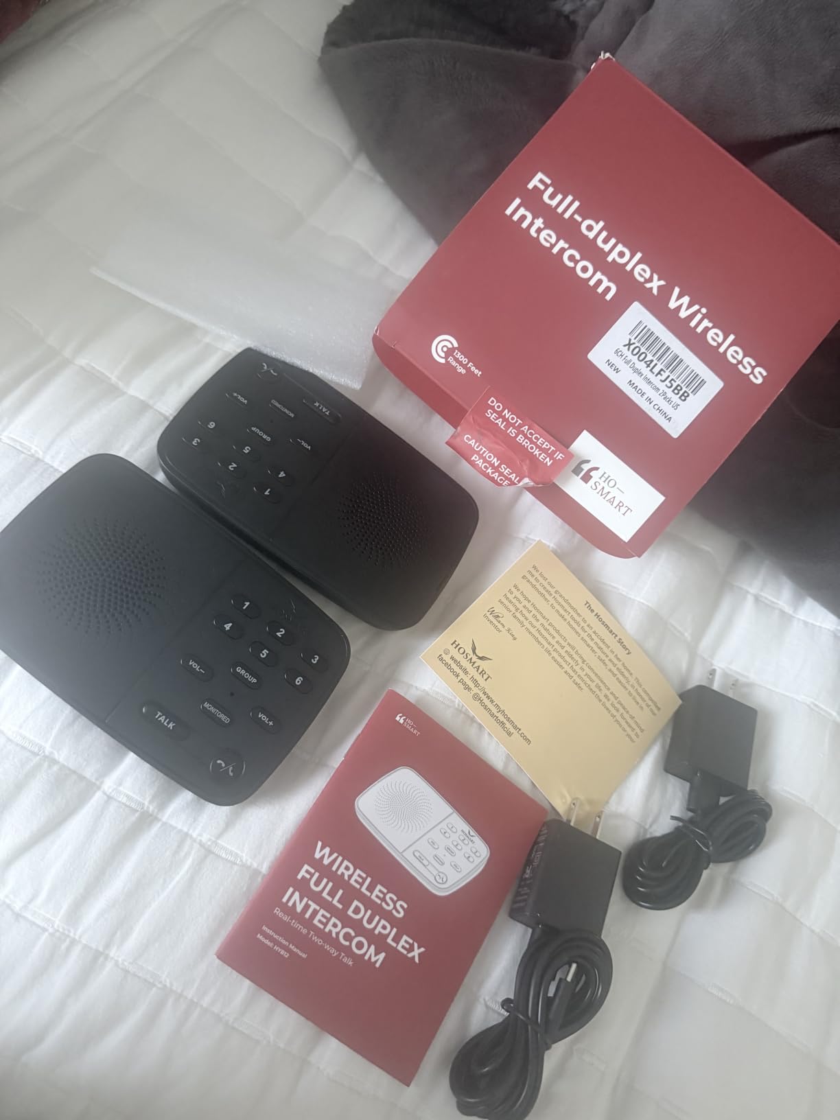 Hosmart UltraSpeak Pro Intercoms Wireless for Home, 2025 Two-Way Intercom customer photo 1