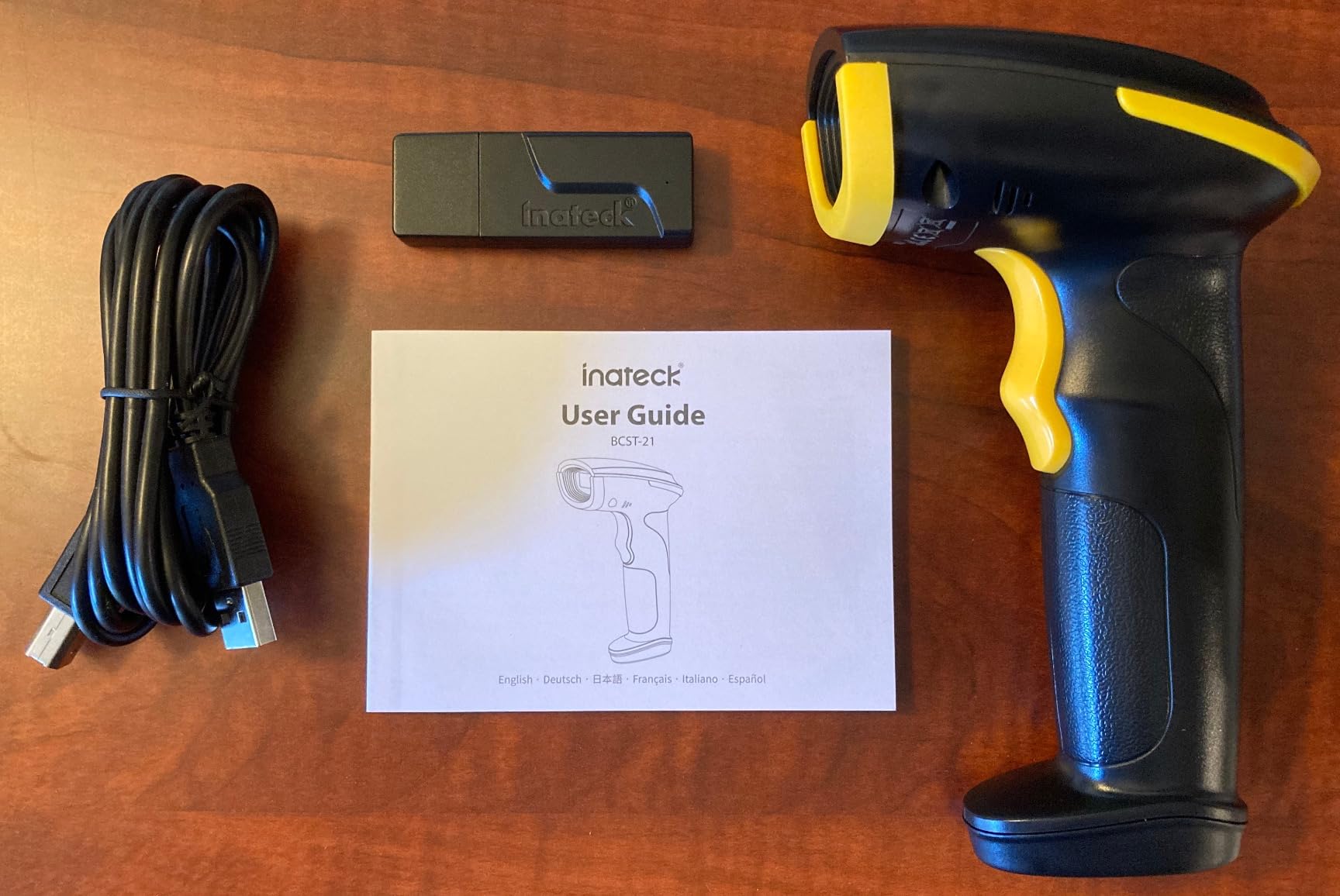 Inateck 1D Barcode Scanner, Wireless Bluetooth Handheld, 2000mAh Battery | USB Wired Mode, APP & SDK Configuration, 3-Month Battery per Charge, Reads Damaged & Dirty 1D Barcodes customer photo 1