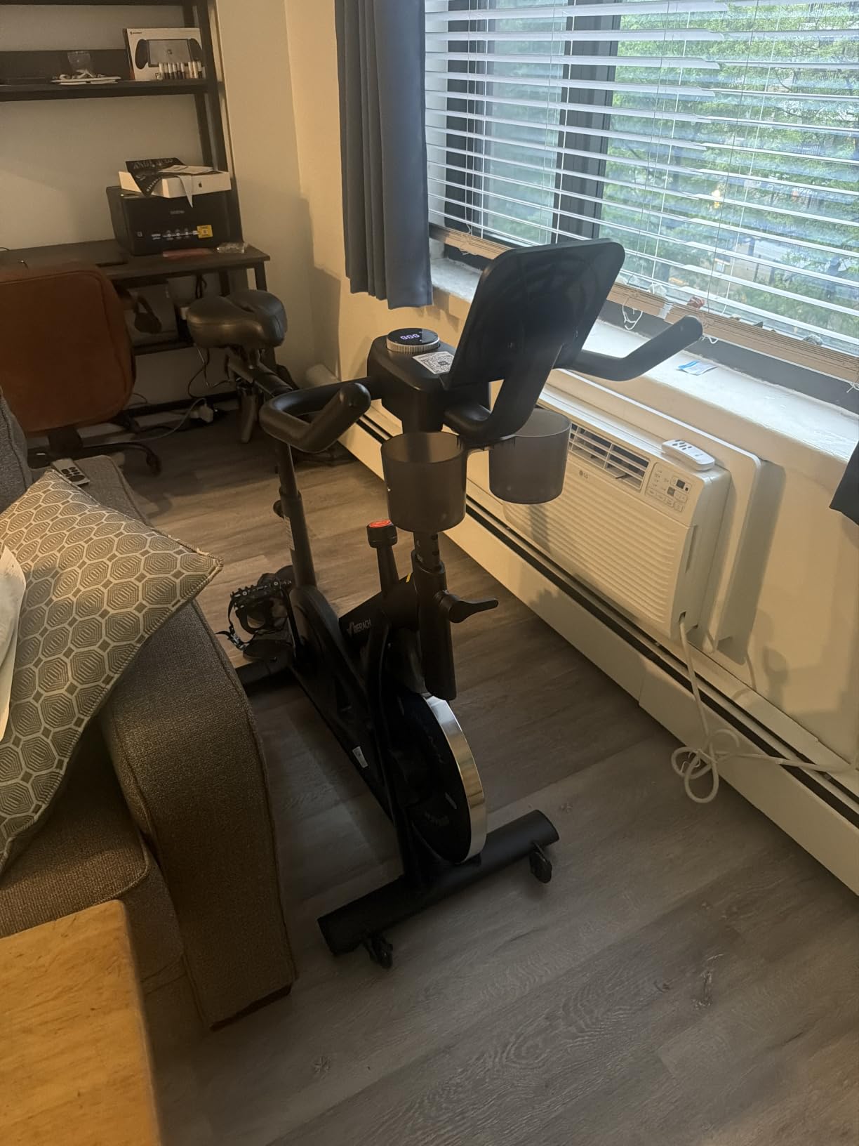 MERACH Exercise Bike, Magnetic Friction Stationary Bike for Home with APP customer photo 1