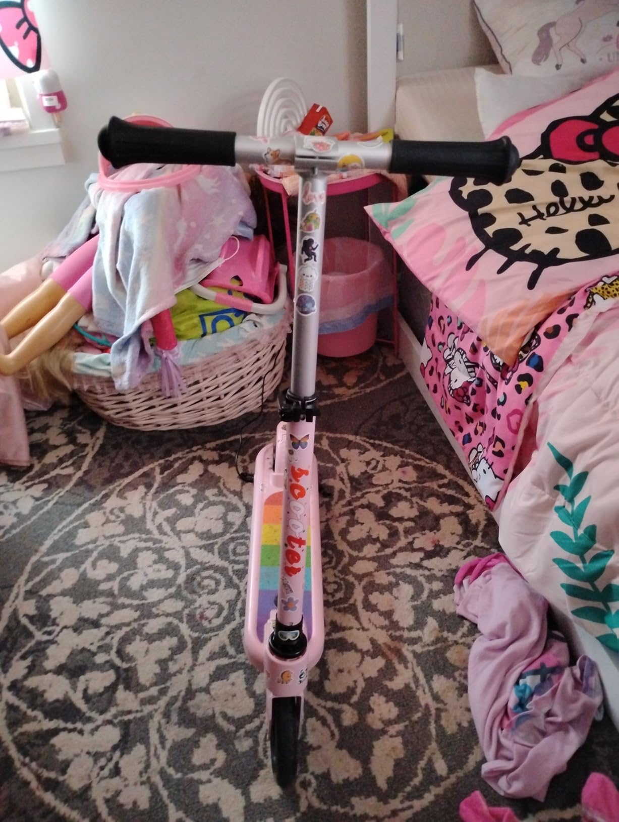 ANHAO Electric Scooter for Kids Ages 6-12 (Mainly 6-10), Kids Electric Scooter with Adjustable Height, Kick Scooter for Kids up to 110 Lbs, up to 6Mph customer photo 1