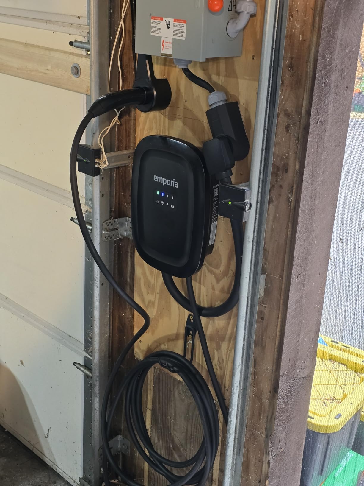 EMPORIA Level 2 EV Charger - NEMA 14-50 EVSE w/NACS, Compatible with Tesla - 48 amp EV Charger Level 2, 240v Electric Vehicle Charging Station, UL/Energy Star, 25ft Cable, White customer photo 2