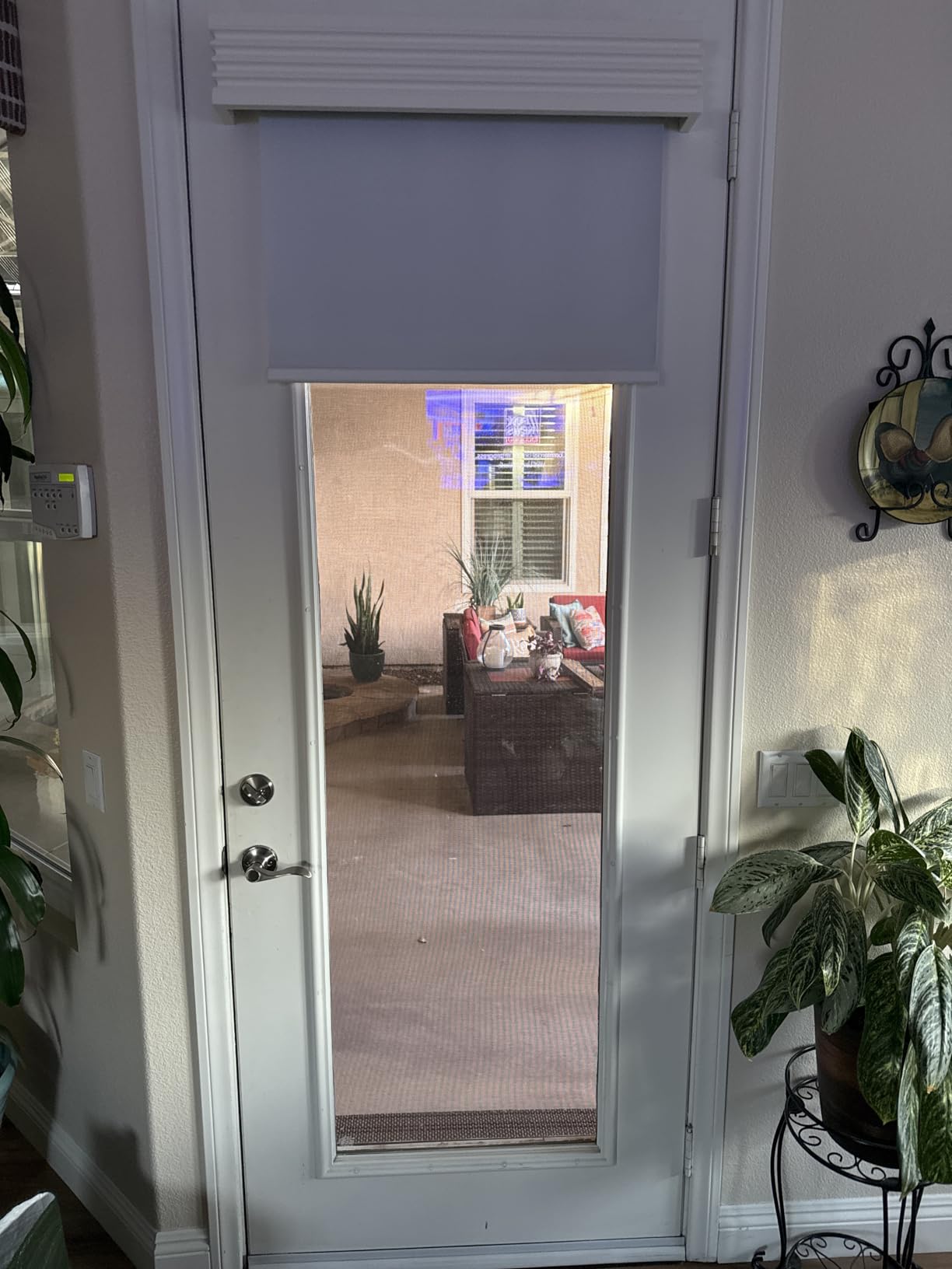 Allesin Motorized Blinds with Remote (White, 34