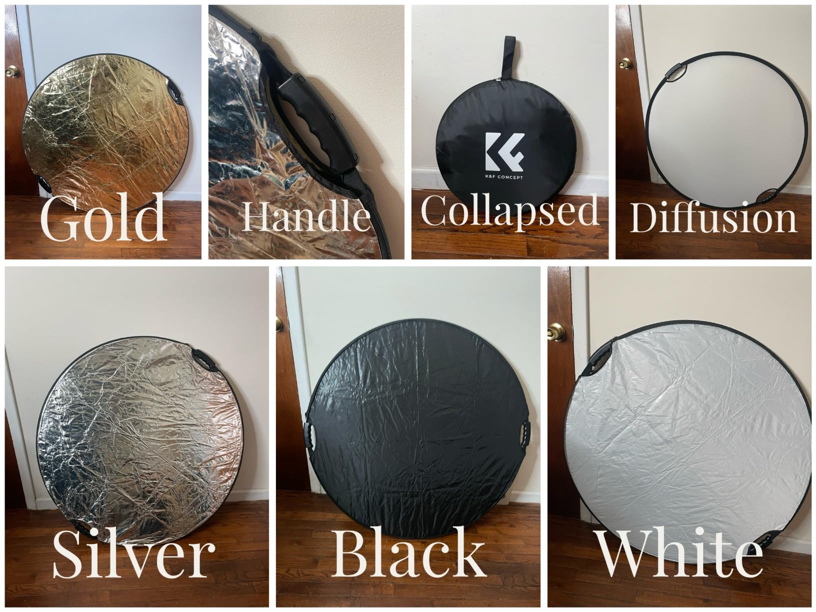 K&F CONCEPT 5-in-1 Light Reflector, 22