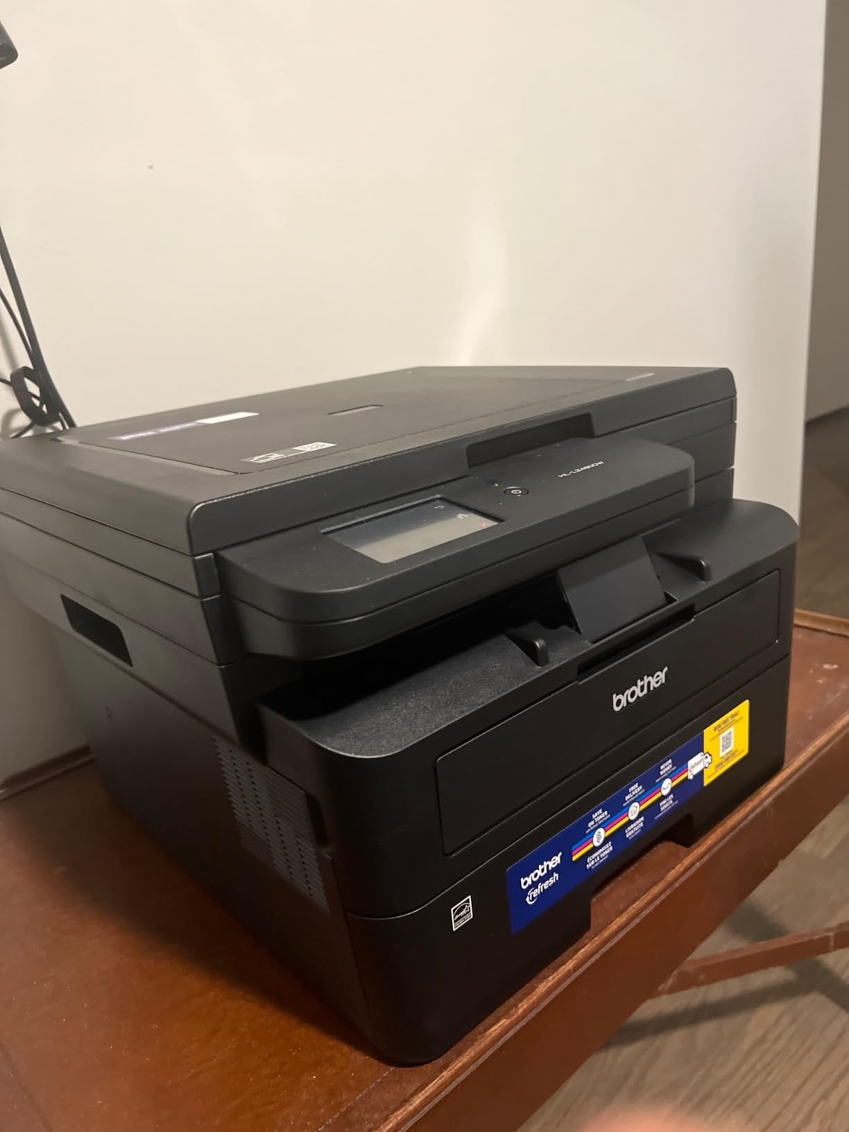 Brother HL-L2480DW Wireless Compact Monochrome Multi-Function Laser Printer with Copy and Scan, Duplex, Mobile, Black & White | Includes Refresh Subscription Trial(1), Works with Alexa customer photo 1