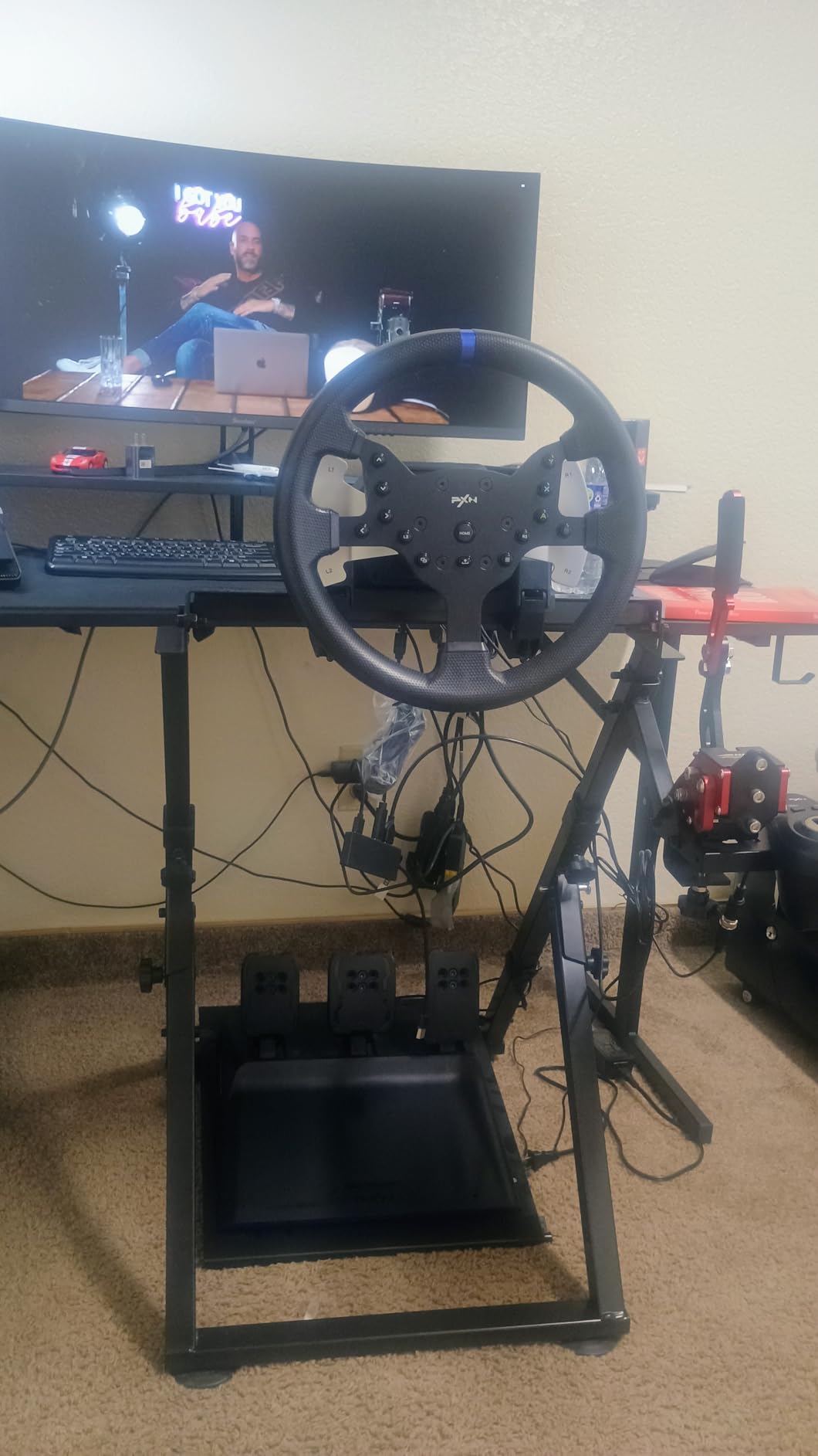 PXN V99 Force Feedback Racing Wheel, with Pedals and Shifter | Detachable 270°/900° Steering Wheel, Hall Pedals & H-Shifter - for PC, Xbox Series X|S, Xbox One, and PS4 customer photo 1