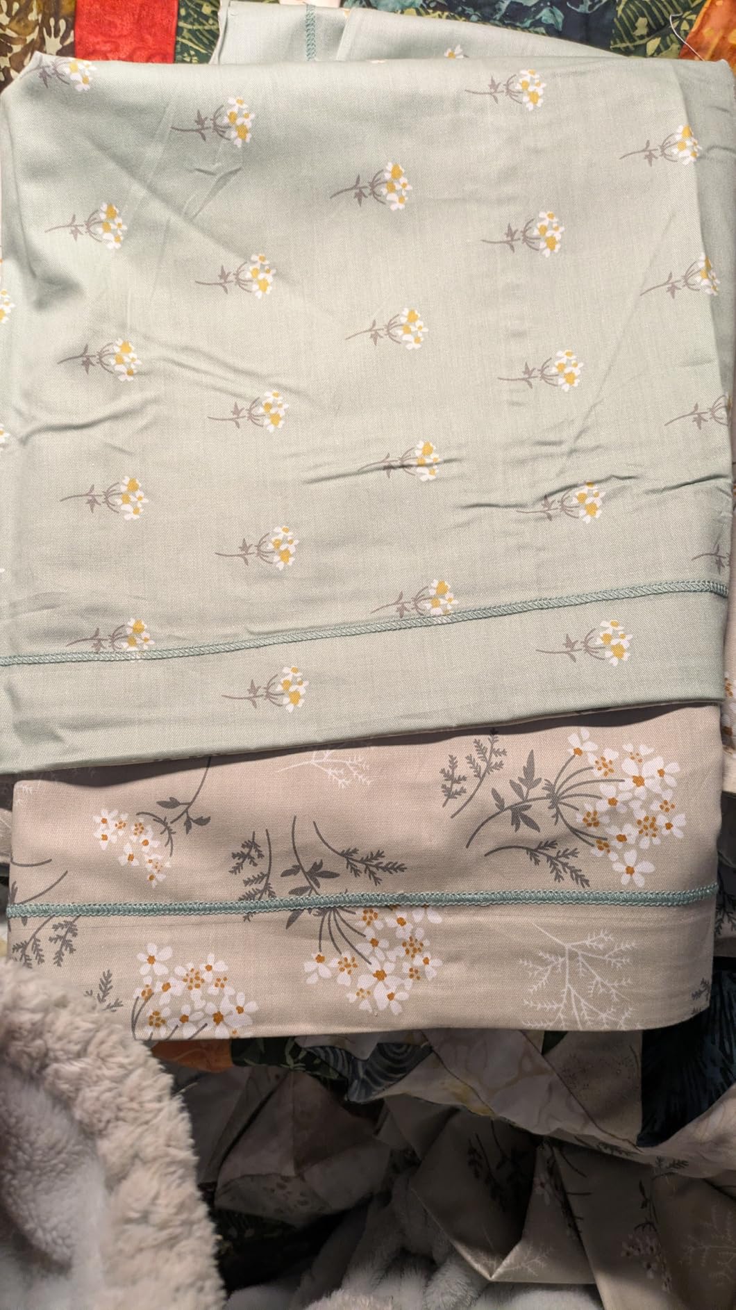 Cotton Floral Duvet Cover Queen Pink White Floral Bedding Sets Vintage Style Garden Floral Comforter Cover Boho Flower Botanical Duvet Cover Girls Women Aesthetic Queen Duvet Cover with Zipper Ties customer photo 1