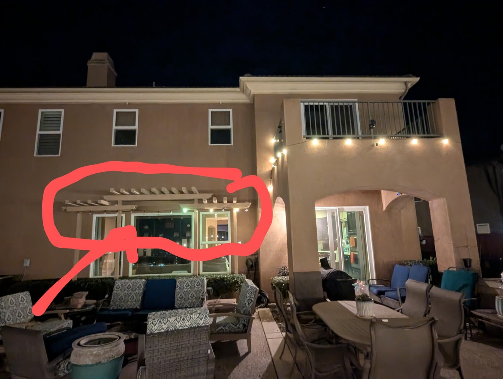 CAWWS Outdoor String Lights 50FT, Color Changing Patio Lights, Waterproof customer photo 1