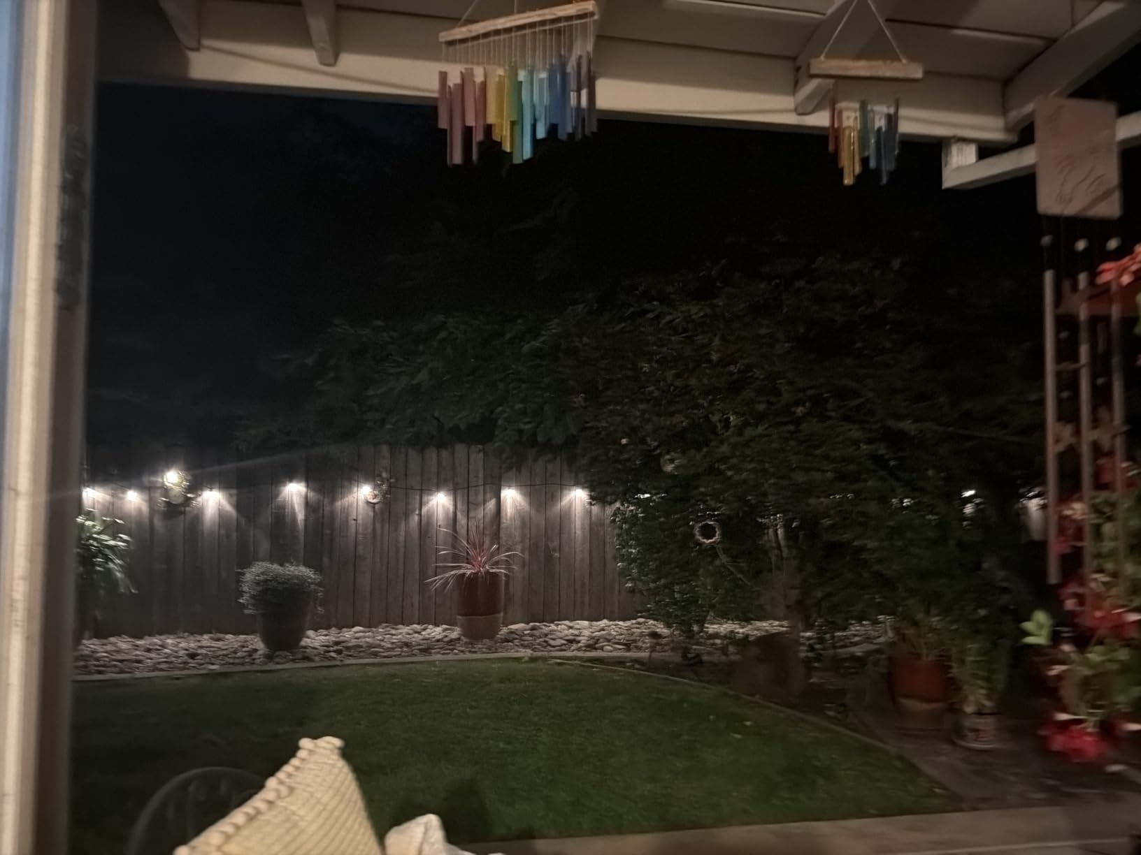CAWWS Outdoor String Lights 50FT, Color Changing Patio Lights, Waterproof customer photo 2