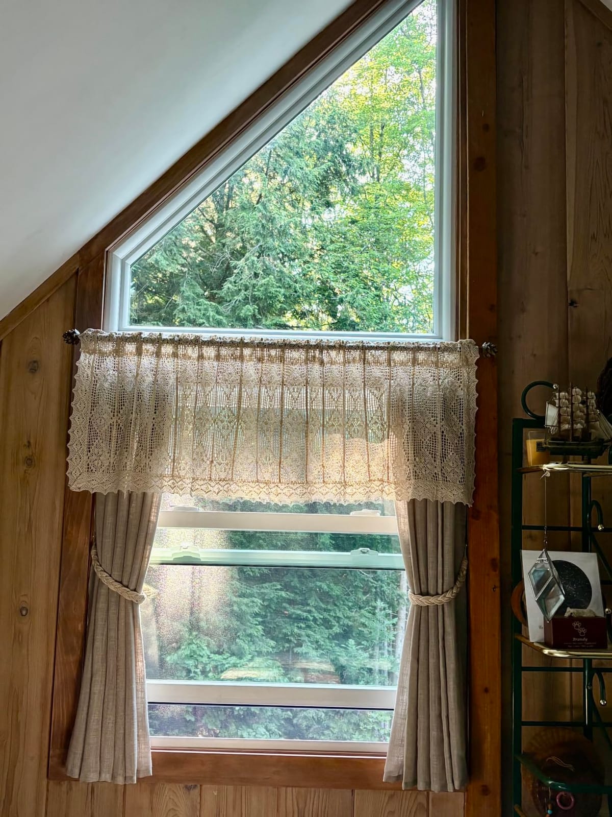 LAMIT Cream Ivory Linen Semi Sheer Curtains 84 inch Length for Bedroom | Light Filtering, Living Room Curtains, Soft Thick Neutral, Drapes for Farmhouse, Bronze Grommet, 2 Panels, 52 x 84 Inch customer photo 1