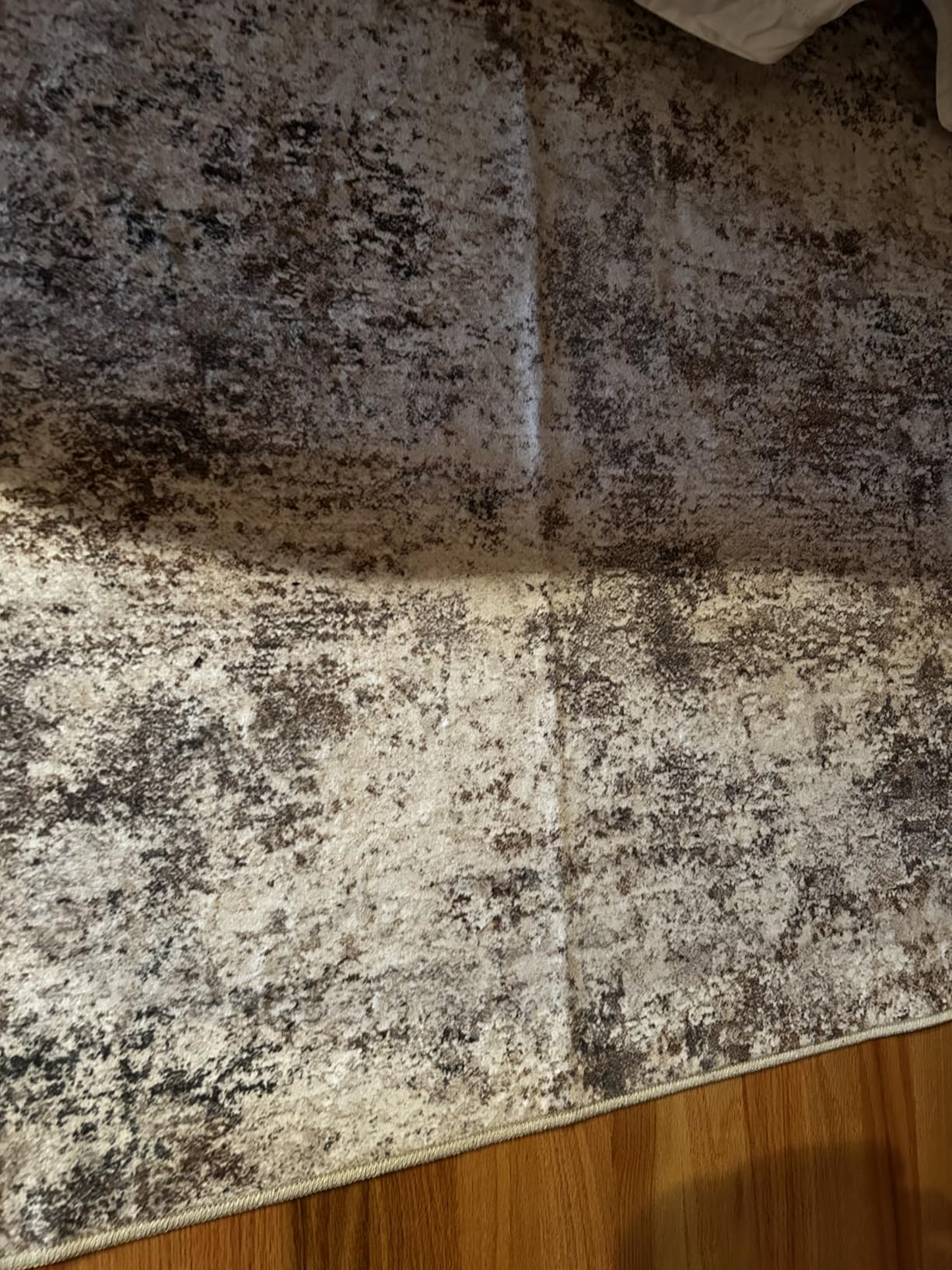 UERMEI 8x10 Area Rug Living Room Rugs - Washable Neutral Modern Abstract Soft Thin Large Rug Indoor Floor No Slip Rug Carpet for Bedroom Under Dining Table Home Office Decor - Brown Grey customer photo 1