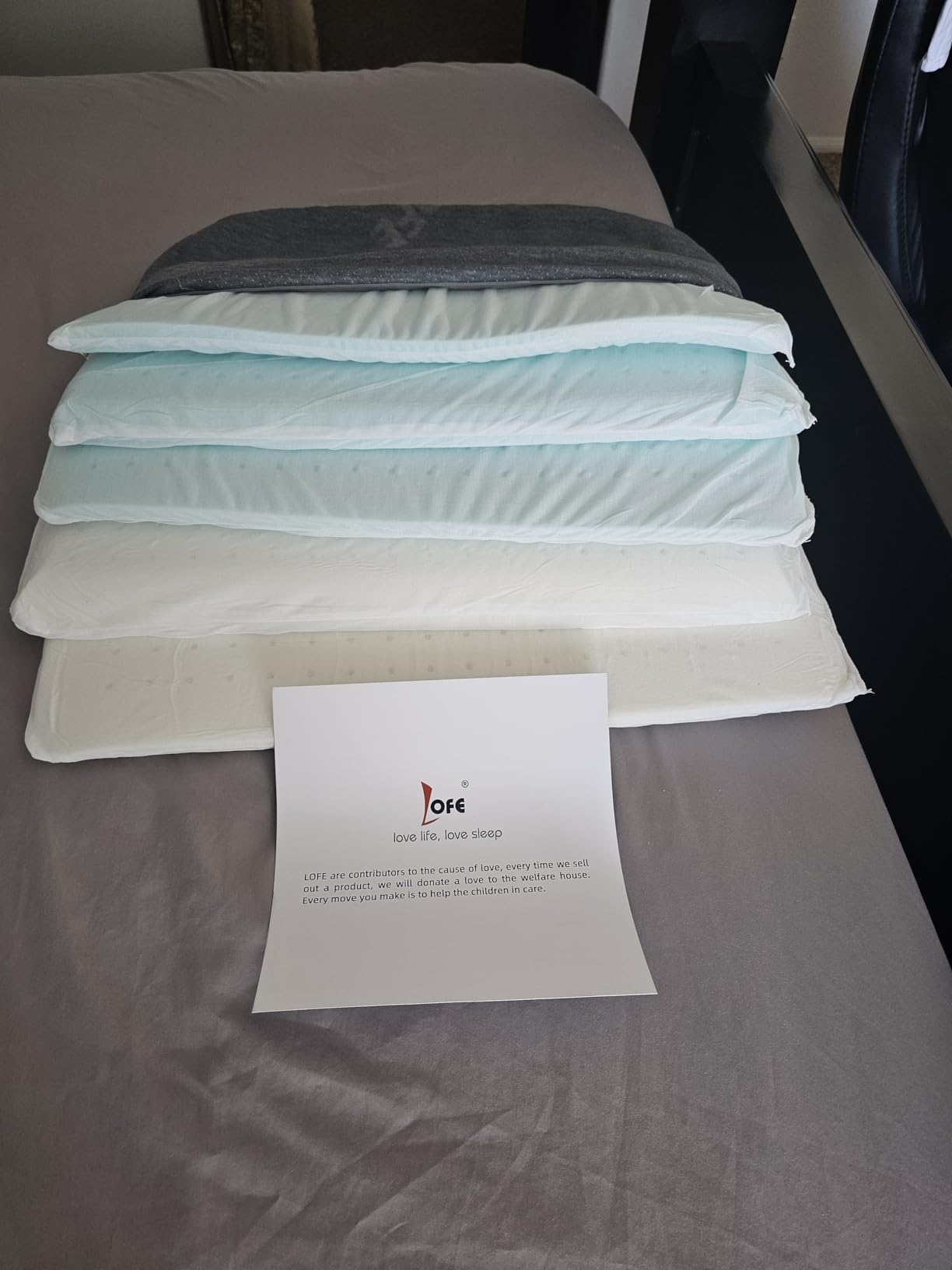 Adjustable Memory Foam Pillow, Side Sleeper Pillow to Softness/Support | 10 Heights of Adjustable Piliow for Neck Pain Relief, CertiPUR-US Memory Foam Plilow for Stomach/Side/Back Sleeper customer photo 2