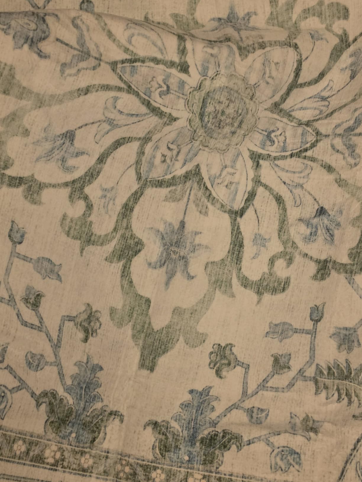 RELEANY Washable Area Rug, 5'x7', Brick/Brown/Green | Non-Slip, Water Repellent, Pet Friendly, Easy to Clean, Vintage Floral Boho Decor for Living Room Bedroom Dining Room Office customer photo 2