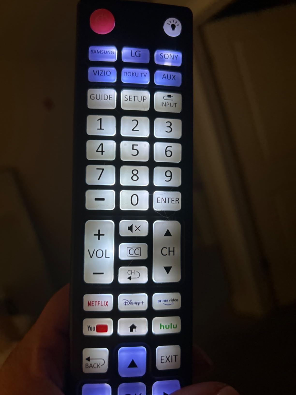 UltraPro Backlit OneTouch Universal Remote Control, Replacement TV Remote customer photo 1