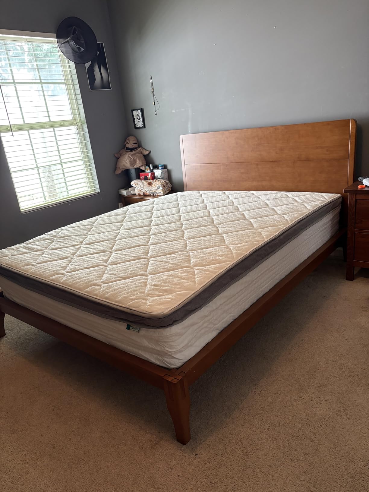 Novilla Queen Mattress, 12 Inch Hybrid Mattress Queen with Comfort Foam | Innerspring Pillow Top Mattresses in a Box, Pressure & Pain Relief, Soft Feel but Supportive, CertiPUR-US customer photo 1
