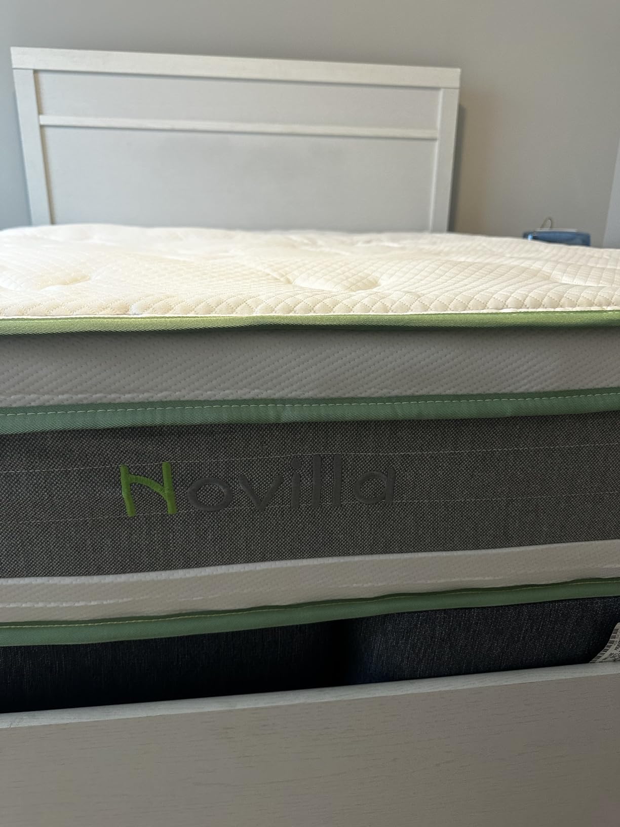 Novilla Queen Mattress, 12 Inch Hybrid Mattress Queen with Comfort Foam | Innerspring Pillow Top Mattresses in a Box, Pressure & Pain Relief, Soft Feel but Supportive, CertiPUR-US customer photo 2