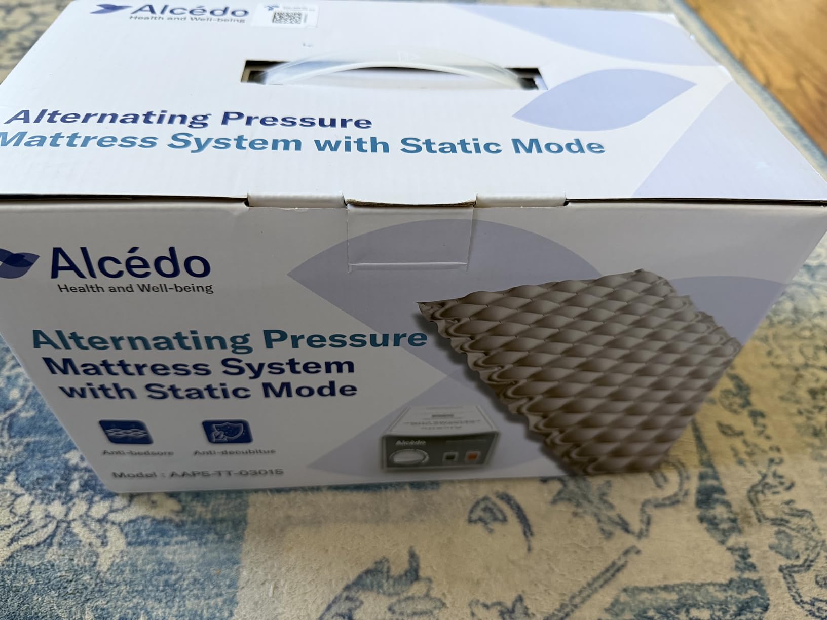 Alcedo Alternating Air Pressure Mattress Pad for Hospital and Home Use | Bed Sore Solution, Ultra-Quiet Adjustable Pump, Waterproof & Durable Mattress, 300 lb Capacity, Twin Size 35x75'' customer photo 1
