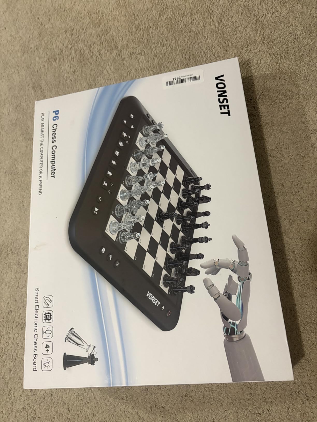 P6 Electronic Chess Board Chess Computer Talking Smart Chess Board Magnetic Electronic Chess Set with LED for Kids & Adults customer photo 2