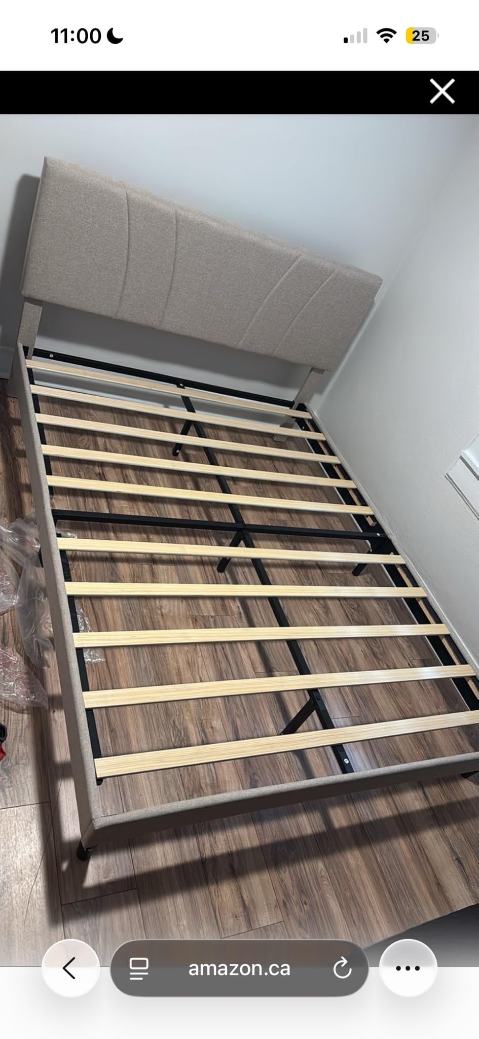 Novilla Full Bed Frame Upholstered Platform Full Size Bed Frame with Adjustable Headboard customer photo 2