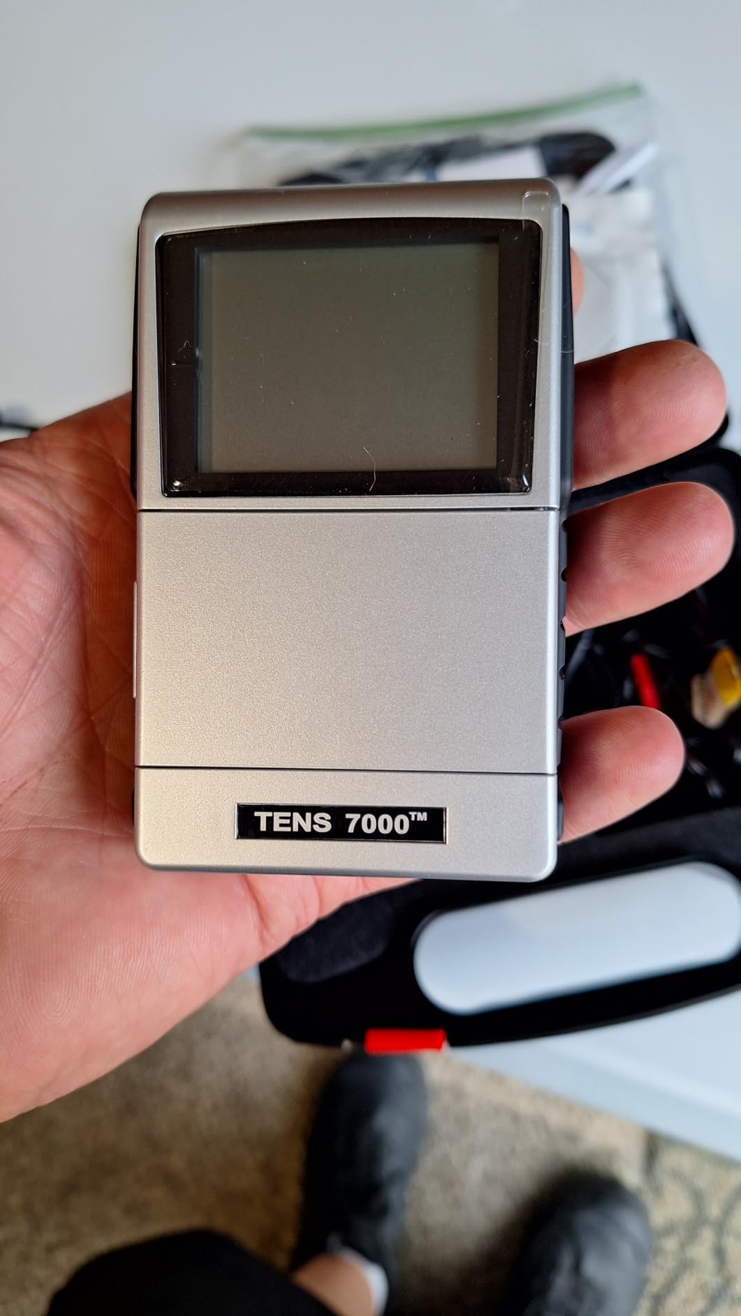 TENS 7000 Pro Rechargeable Tens Unit Muscle Stimulator, 4 Channels, Back Pain Relief, 8 Electrodes/Unit Pads, EMS and TENS Machine, Muscle Recovery & Growth, Stim Machine, Electrotherapy customer photo 1