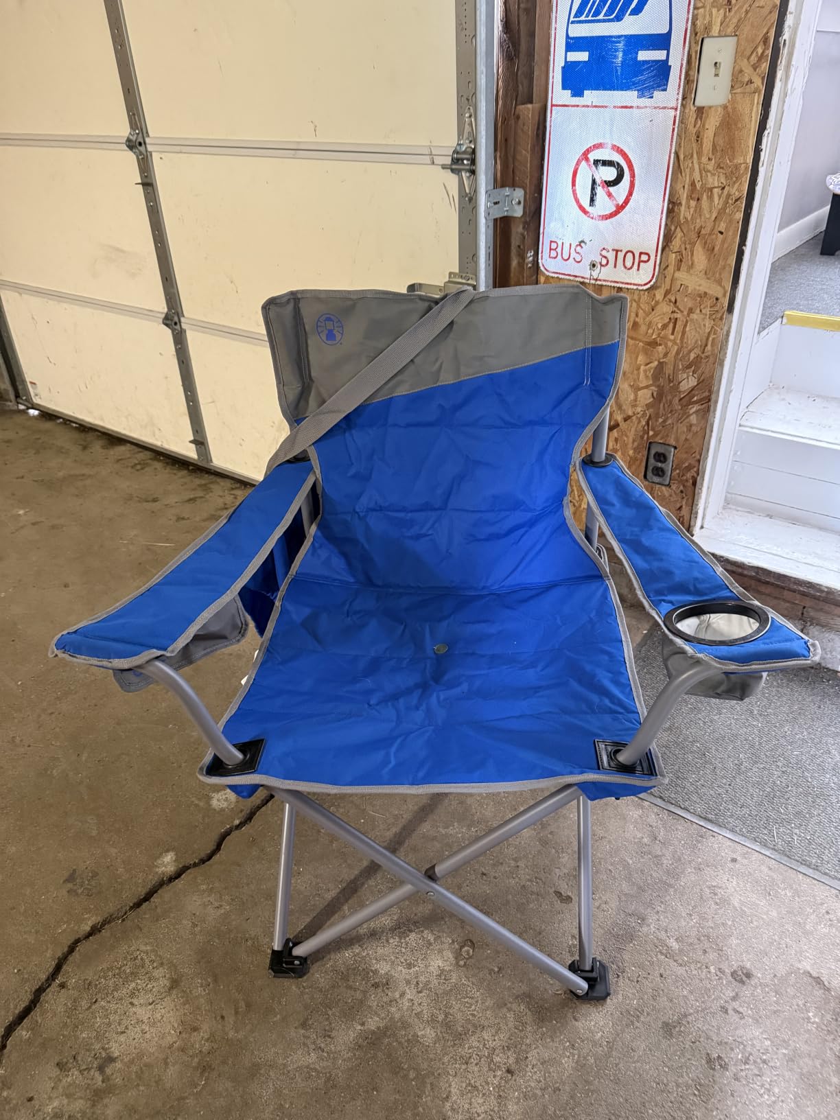 Coleman Big-N-Tall Camping Chair with Cup Holder & Side Pocket, Water-Resistant XL Outdoor Seat Supports up to 600 lbs, Great for Camping, Tailgating, Firepits, Patio, & More customer photo 1