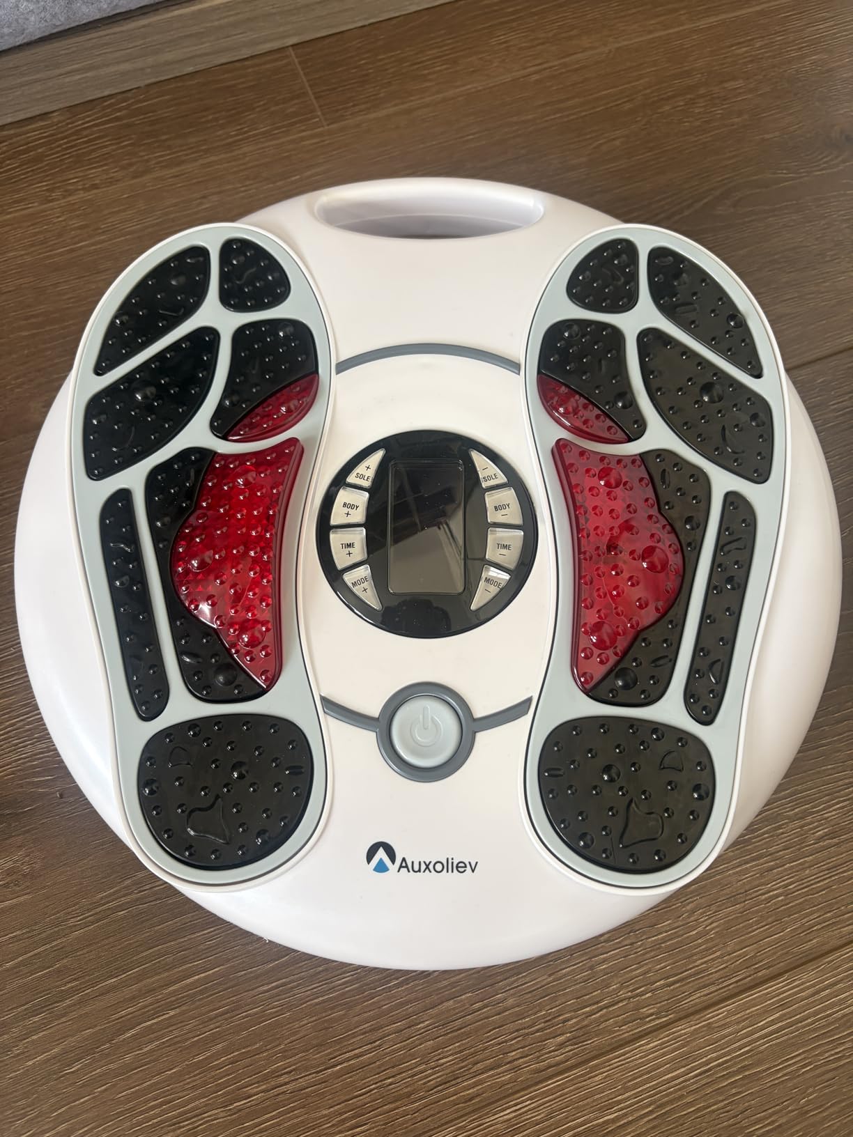 EMS Foot Massager for Neuropathy : FSA Eligible Electric Foot Massager for Circulation and Pain Relief,Hsa Plantar Fasciitis,25 Modes 99 Intensities,4 TENS Unit Muscle Stimulator Pads,Gifts for Mom customer photo 1