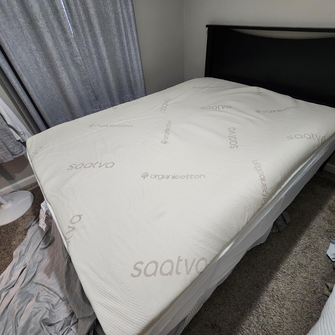 Saatva Natural Latex Premium Mattress Topper, 1.5