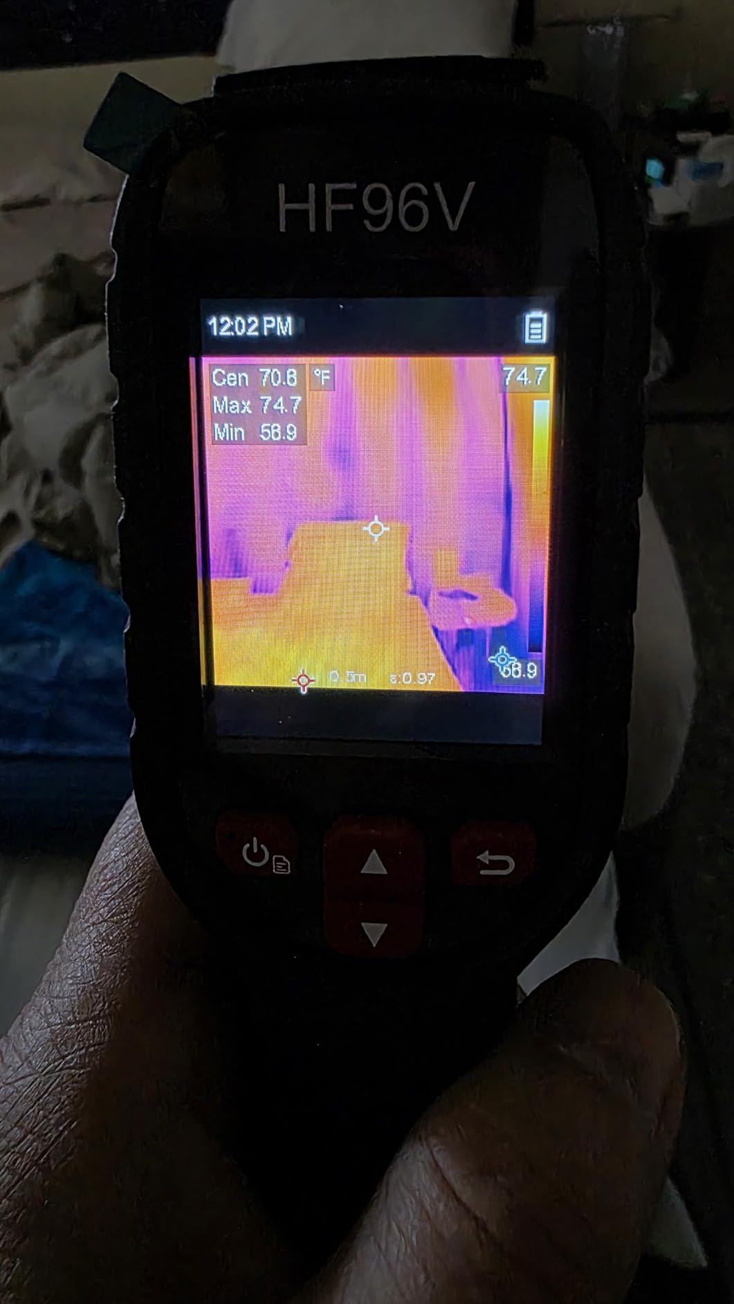 HF96V Thermal Camera with Visual Camera & Laser Pointer, Intelligent Scene Detection, 240 * 240 Super Resolution Thermal Imaging Camera,25 Hz, 50° FOV, -4°F to 1022°F, IP54 Infrared Camera customer photo 2