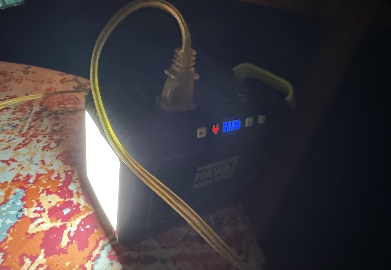 MARBERO 237Wh Solar Generator with Solar Panel Included Portable Power Station 300W Pure Sine Wave with Foldable Solar Panel 60W Set for Camping Outdoor Hiking Fishing Emergency | Solar Powered Generator 375W Surge Portable Power Station Pure Sine Wave 110V for Camping Outdoor Fishing Home Emergency CPAP customer photo 2