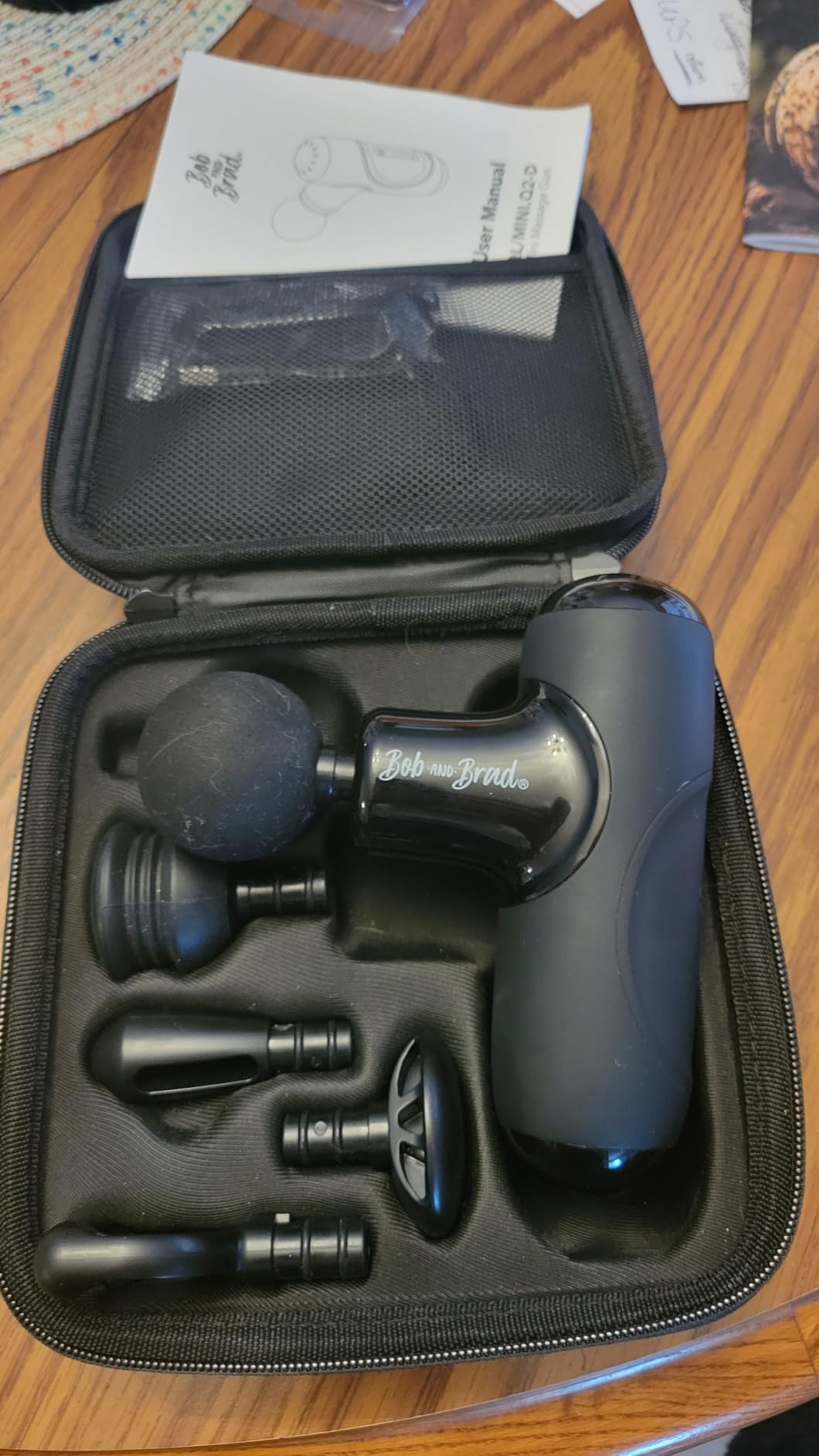 BOB AND BRAD Q2 Pro Mini Massage Gun with Heat and Cold, Pocket-Sized Deep Tissue Massager, HSA Portable Percussion Muscle Massager Gun, Ultra Small & Quiet Muscle Massager, FSA Eligible customer photo 2