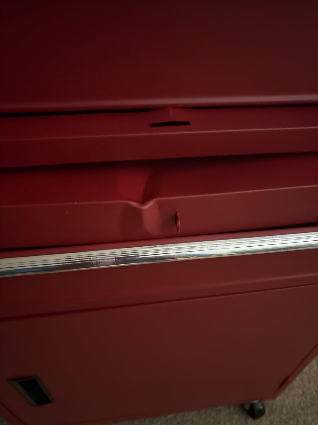 Winado 4-Drawer Rolling Tool Chest, 2-in-1 Large Storage Toolbox, Red customer photo 2