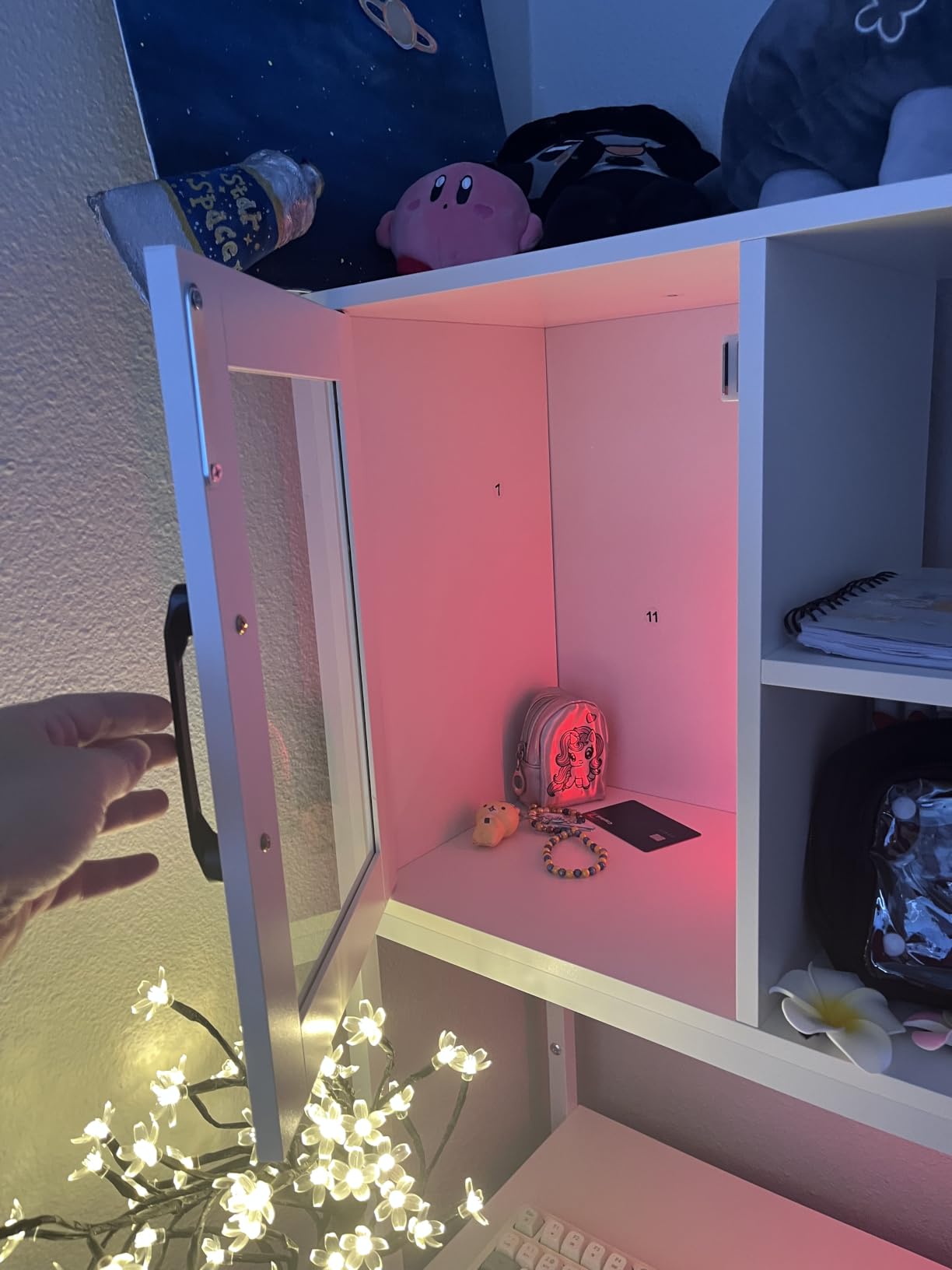 SEDETA 58'' L Shaped Computer Office Desk with 3 Drawers and Bookshelf | L Shaped Corner Desk with Storage Shelves and LED Light for Home Office, Gaming, Small Space, White customer photo 2