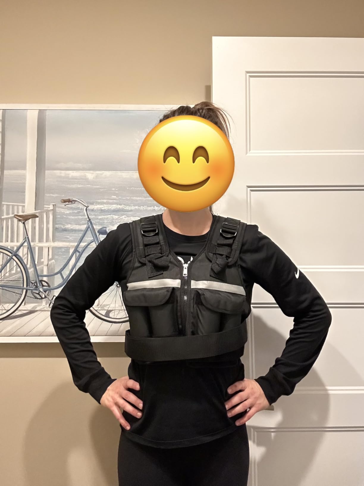 Sportneer Adjustable Weighted Vest Weights: 2-18 lbs/2-42 lbs Washable Weight Vest for Walking 16 In 1 Fast Adjust Rucking Vest for Women and Men Home Gym Running Jogging Strength Training Vests customer photo 2