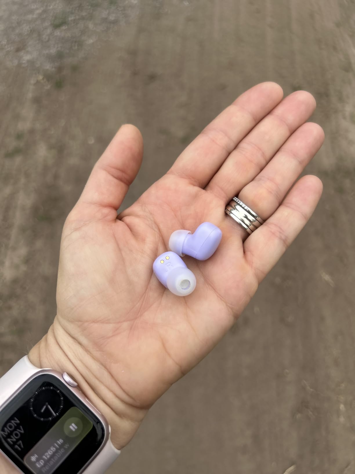 Wireless Ear Buds for Small Ears, only 2.5g Light Weight, Mini Earbuds Cute Colors for Women & Kids Earbuds, Bluetooth 5.3, IPX6 Waterproof, Wireless Earphones for iPhone Android (White) customer photo 2