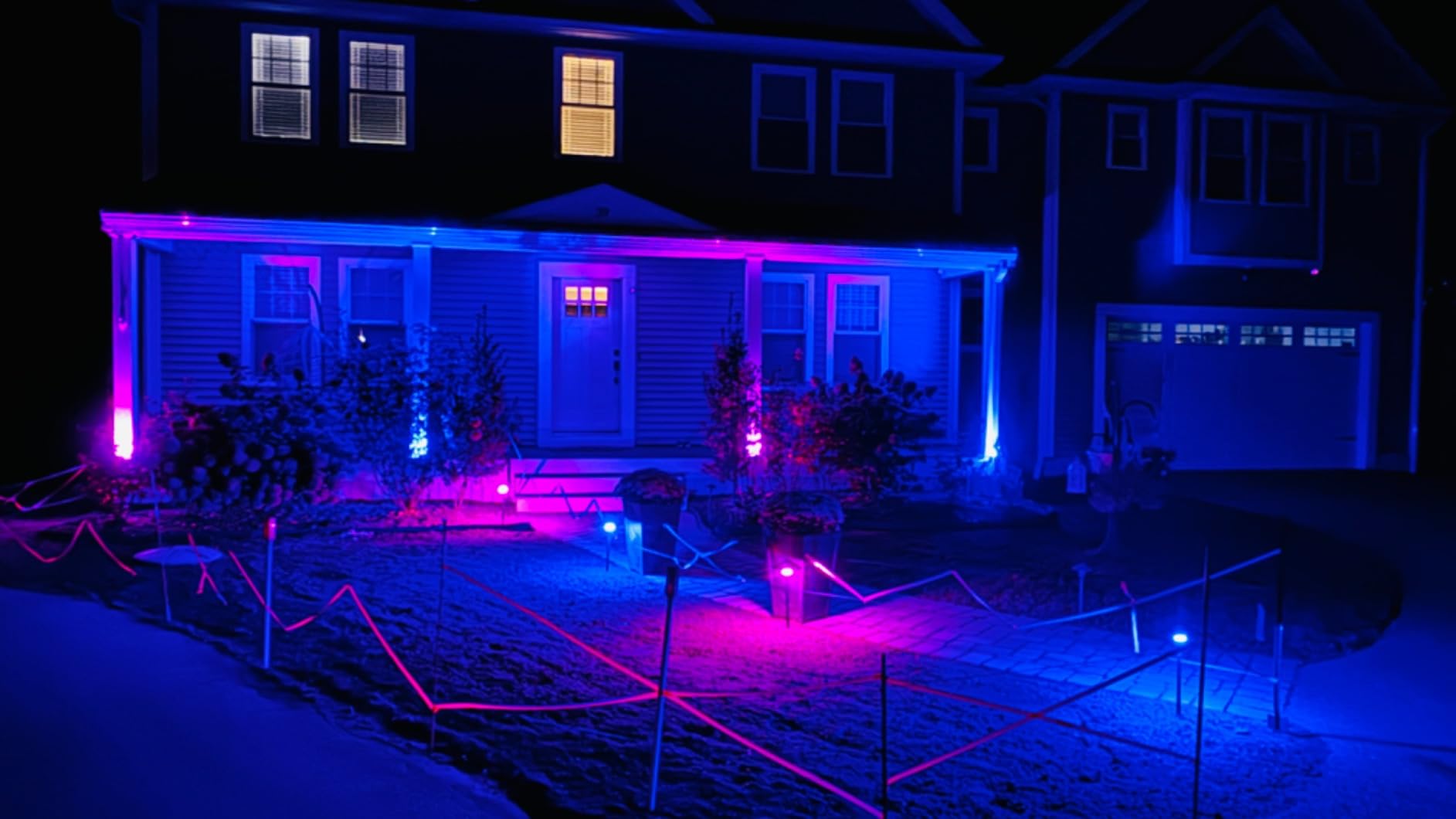 ZUCKEO LED Landscape Lighting Low Voltage Pathway Lights 12V 24V Landscape Light Kit, Outdoor Aluminum Landscape Spotlights Path Lights Waterproof for Garden Yard House Decoration(12Pack) customer photo 2