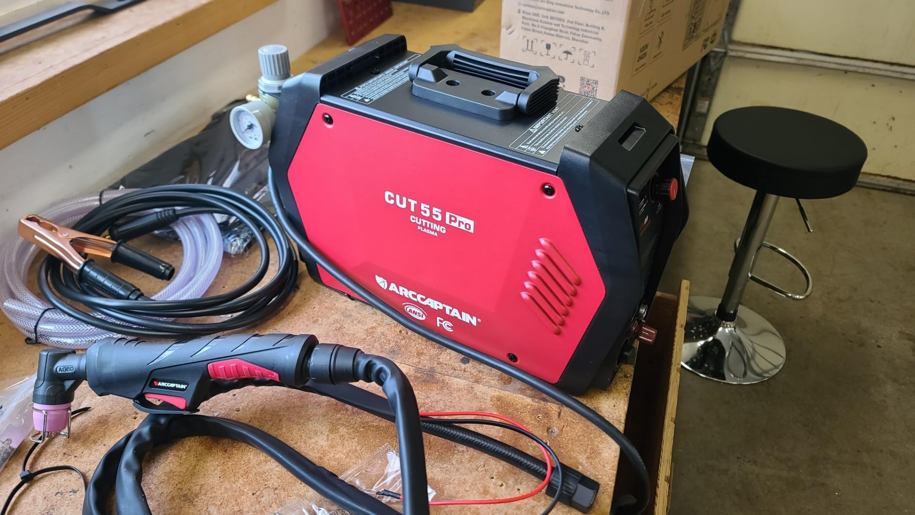 ARCCAPTAIN iControl CUT55 Pro Plasma Cutter Machine, 55Amp, 120V/240V customer photo 1