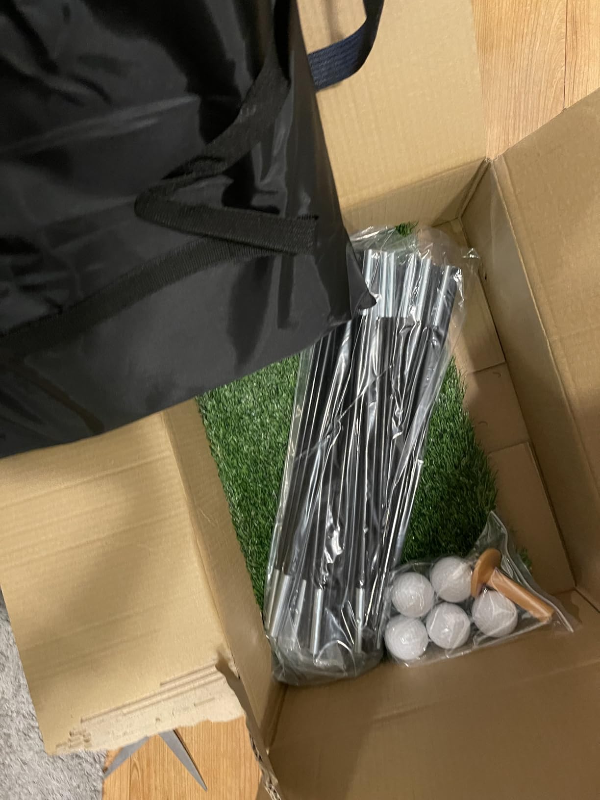 Golf Net: 10x7ft Golf Practice Net for Backyard Chipping Driving with Dual-Turf Golf Hitting Mat, All-in-1 Outdoor Indoor Golf Hitting Net with Multiple Targets, Golf Aid for Men/Golf Lovers customer photo 2
