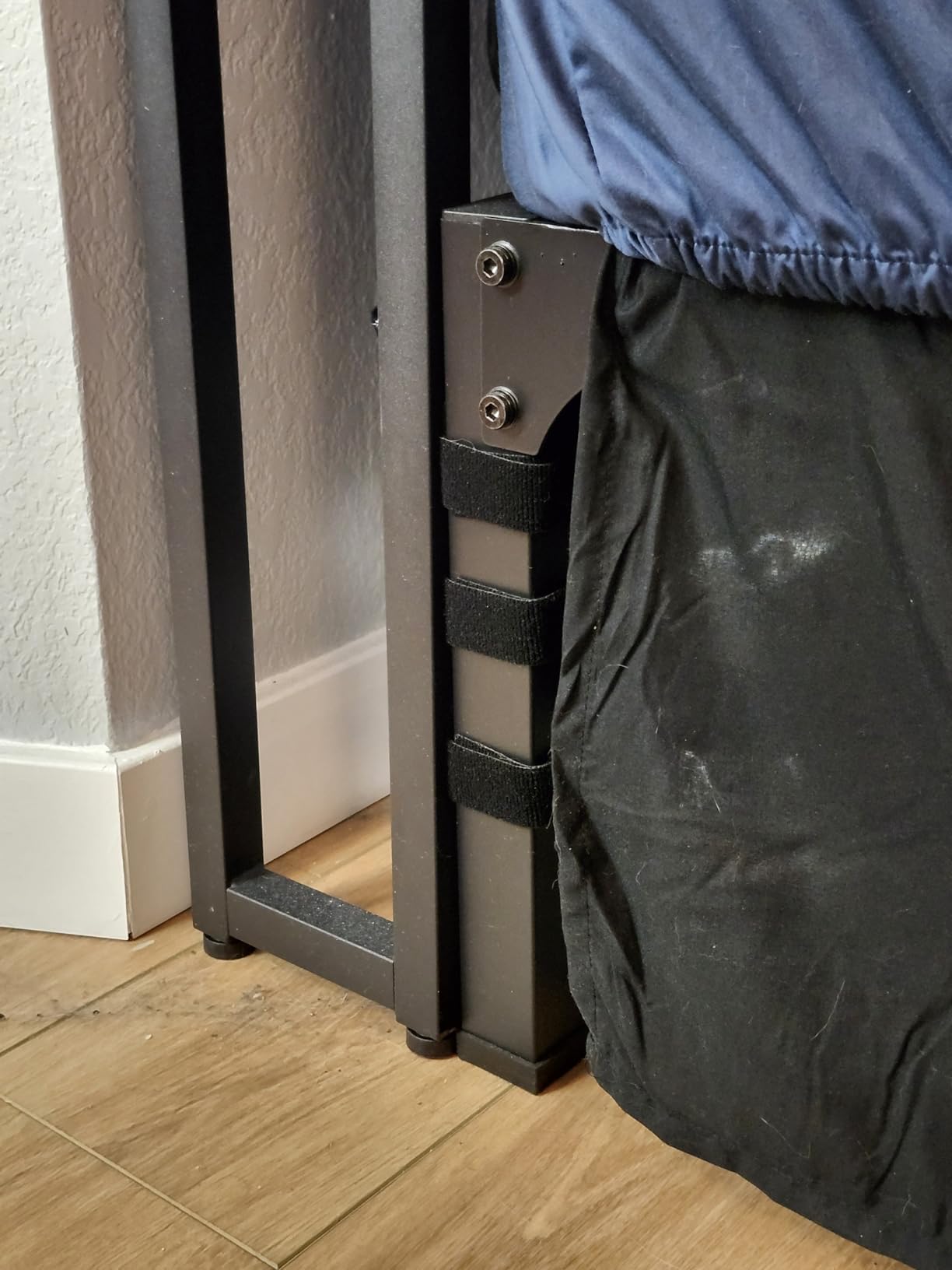 Superay 14 Inch Full Metal Bed Frame with Rounded Leg, Mattress Stopper | Easy Assembly, 3500 lbs Heavy Duty Support, headboard holes, Under Bed Storage Space, No Box Spring Needed, Noise Free, Black customer photo 1