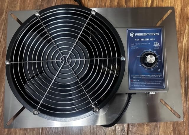 Abestorm 260CFM Crawl Space Ventilation Fan, IP-55 Rated Commercial Stainless Steel Vent Fan with Humidistat & Thermostat, 6.7 Inch Ventilator with Isolation Mesh for Crawlspace, Basement, Garage customer photo 1