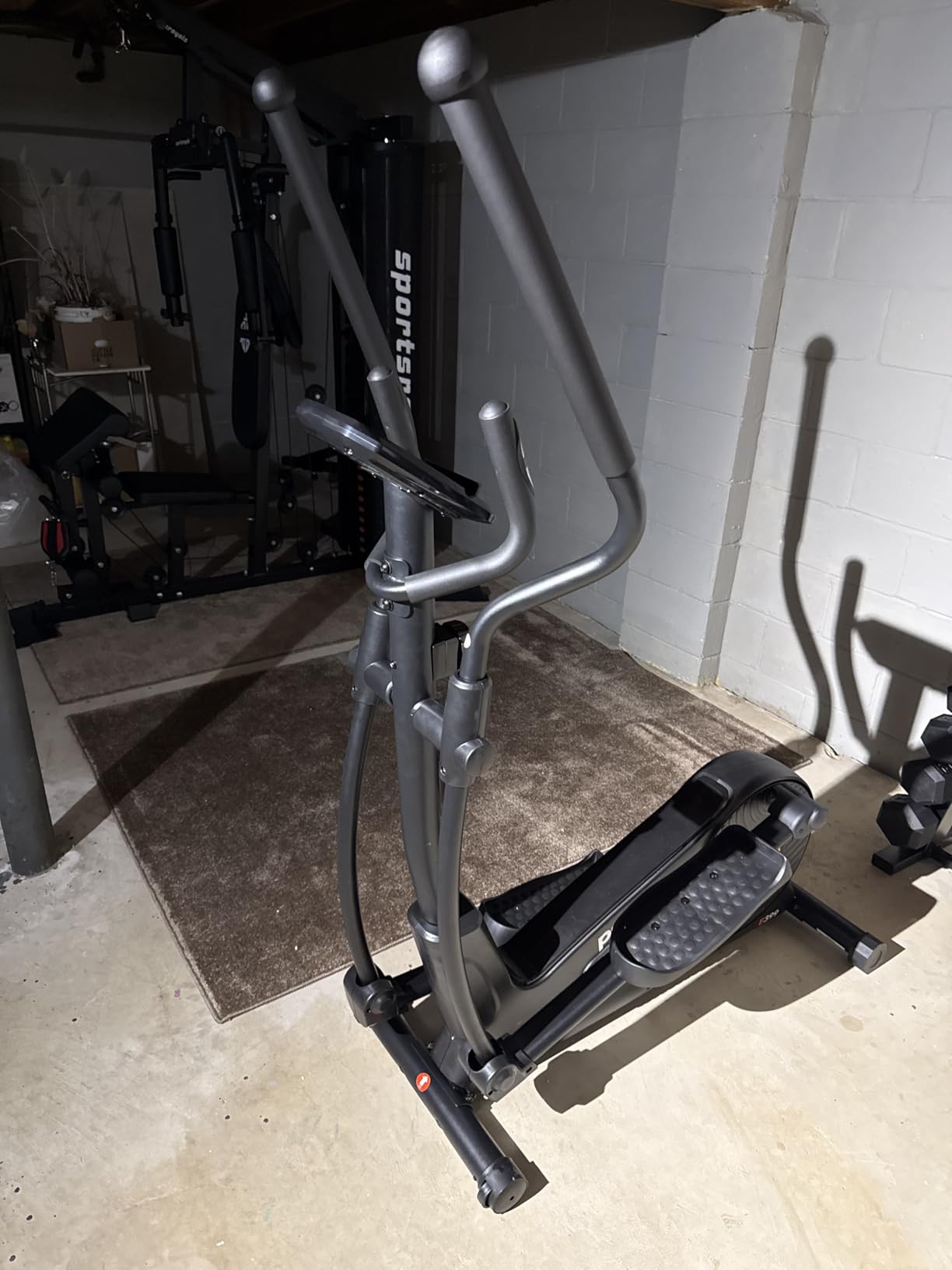 pooboo Elliptical Machine, Elliptical Exercise Machine with 16-Level Resistance&Quiet Magnetic Driving System, Elliptical Machine for Home with LCD Monitor&15.5-17IN Stride, 350LBS Weight Capacity customer photo 2