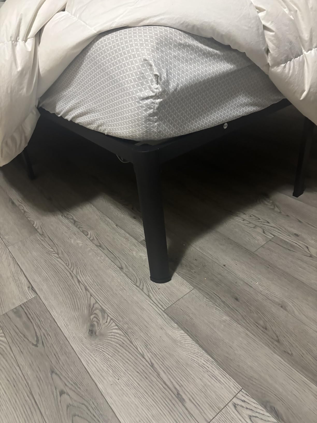 MAF 10 Inch King Metal Platform Bed Frame with Round Corner Legs | Mattress Slide Stopper, 3000 LBS Heavy Duty Steel Slats Support, Noise Free, No Box Spring Needed, Easy Assembly customer photo 2