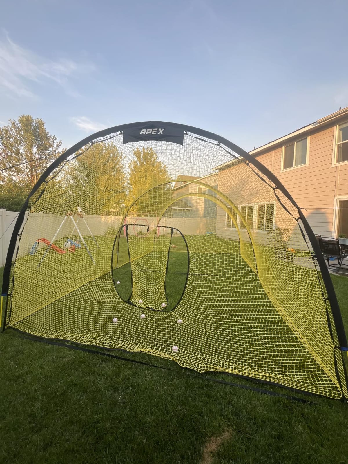 Apex Sports Portable Batting Cage 22x12x8 Ft, Baseball & Softball Net Cage customer photo 1