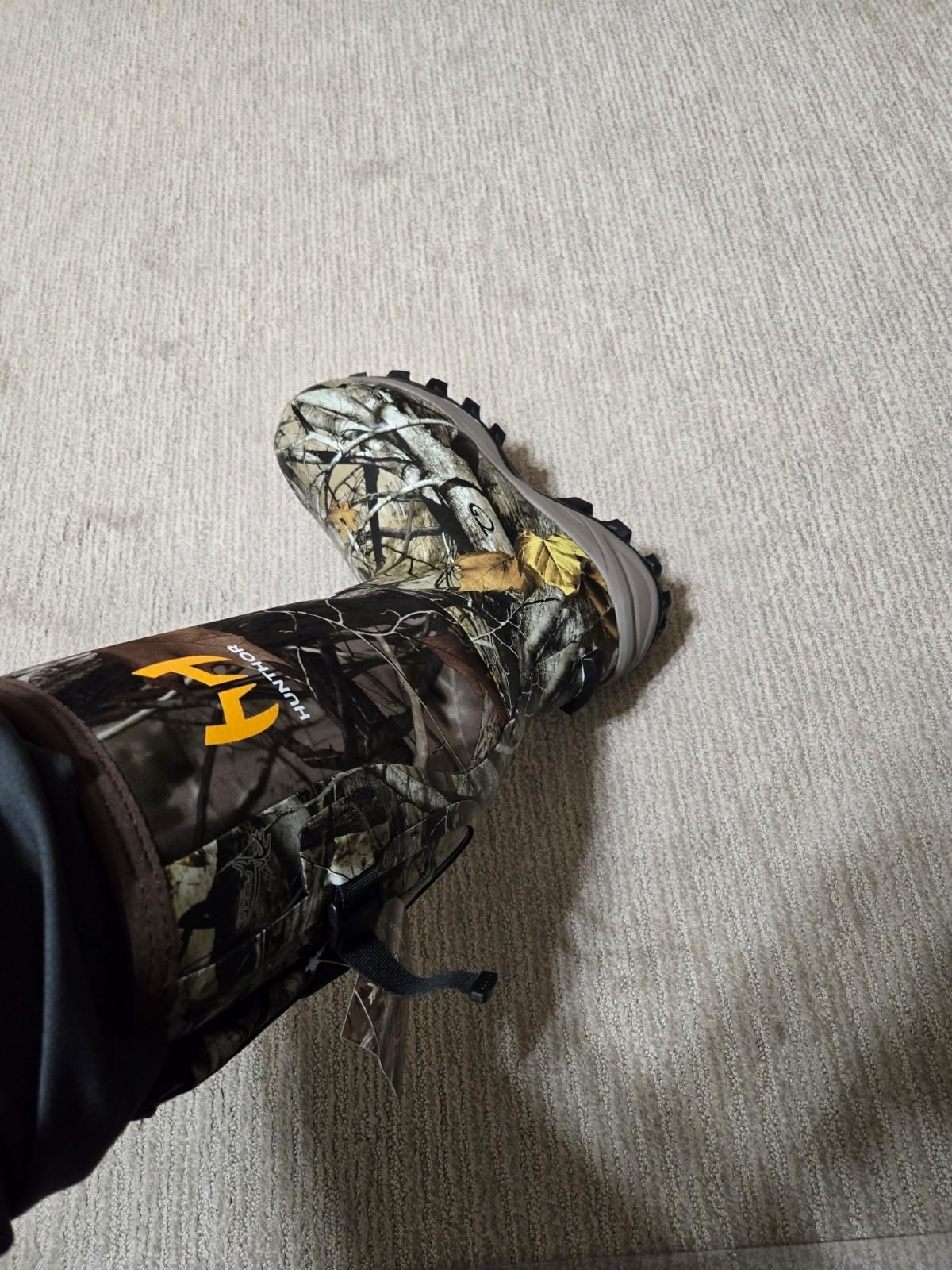 Hunthor 800g Insulated Hunting Boots for Men, Waterproof Rubber Boots customer photo 2