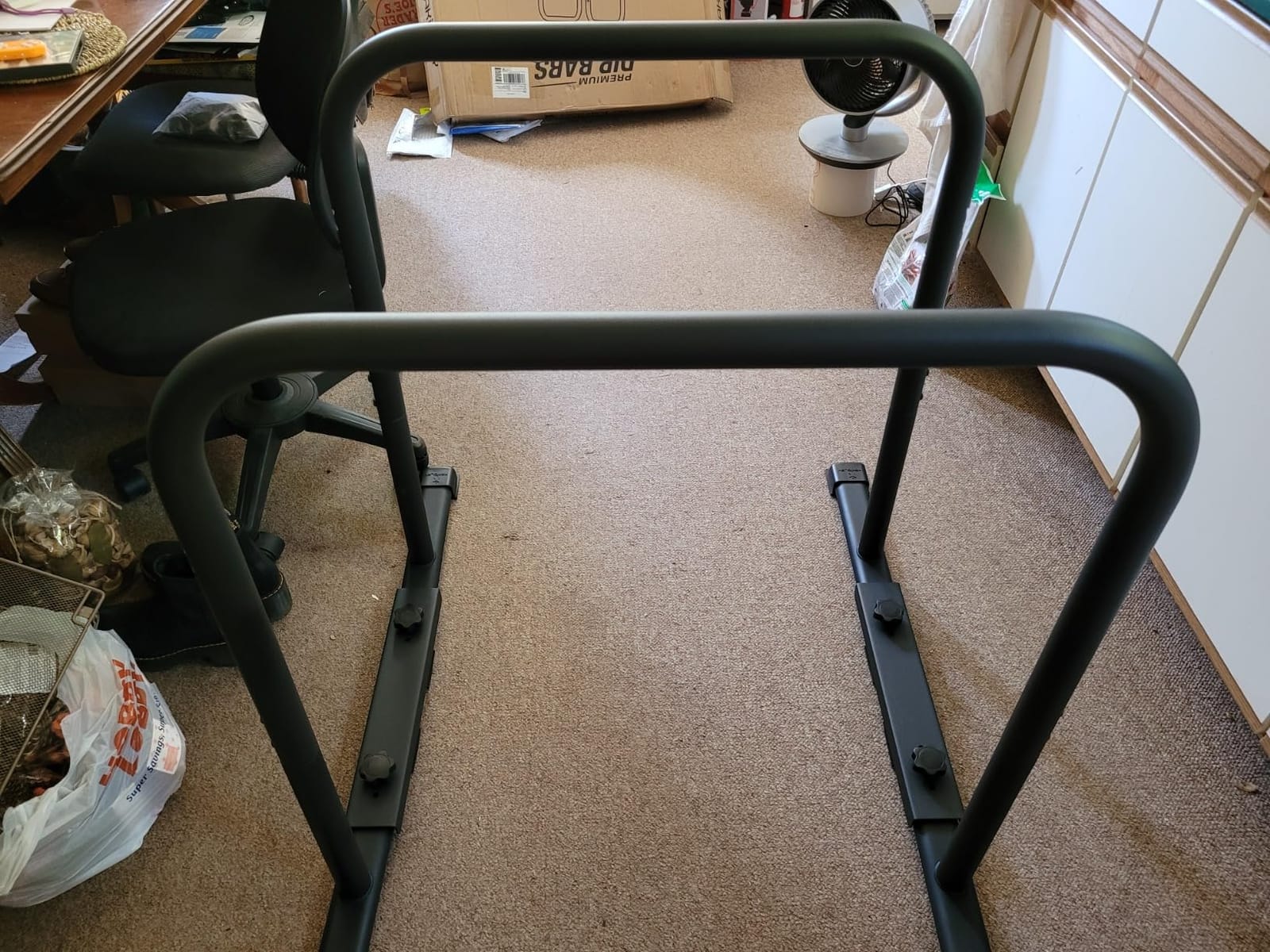 KAKICLAY 2026 Upgrade World's Best Strongest Premium Dip Bars with Adjustable Ultra-Stable Settings & Non-Slip Feet - USA Original Patent, USA Designed, USA Shipped, USA Warranty customer photo 2
